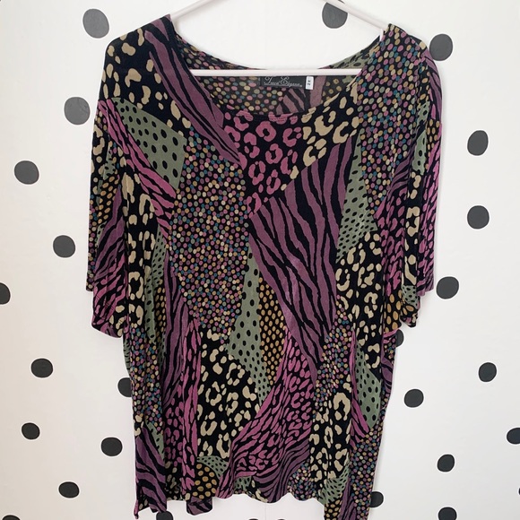 Tops - 🔥30%OFF🔥EUC travel elegance diff pattern blouse